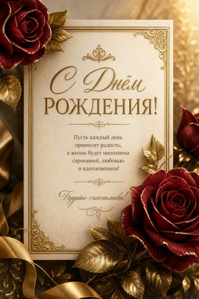 С днём рождения элегантная #1