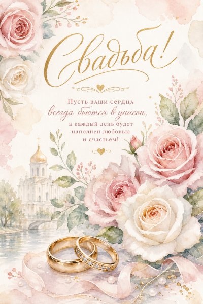 Свадьба акварель #4