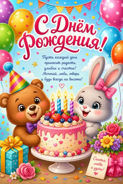 С днём рождения мультяшная #2