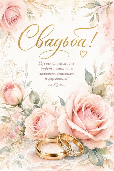 Свадьба акварель #2