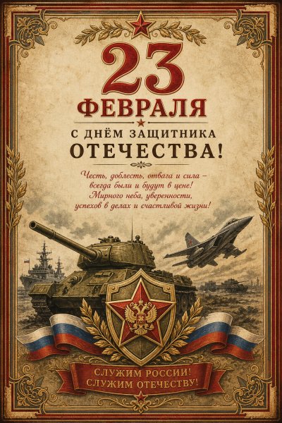 С 23 февраля винтаж #3