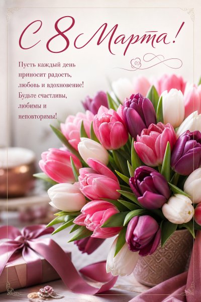 С 8 марта реалистичная #3