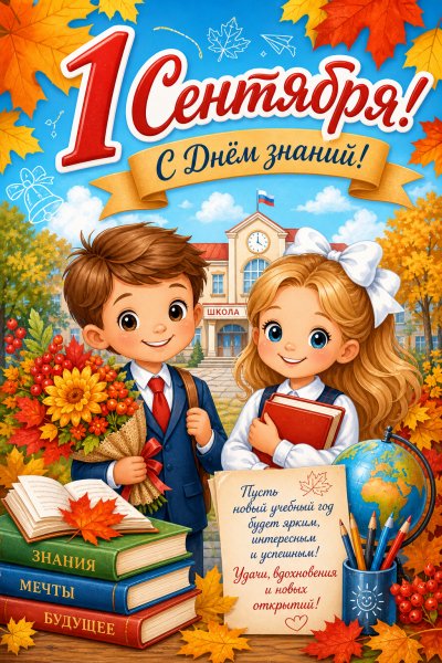 1 сентября мультяшная #2