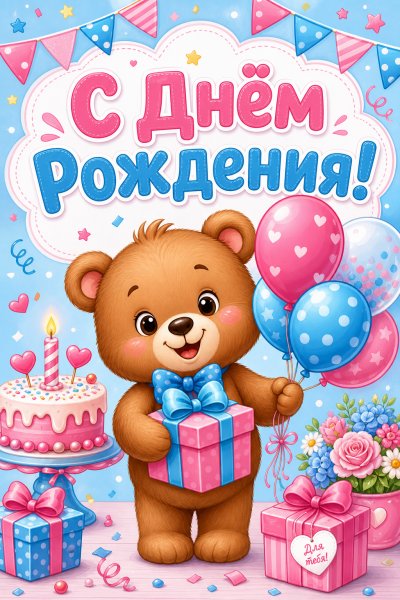 С Днём Рождения мультяшная #1