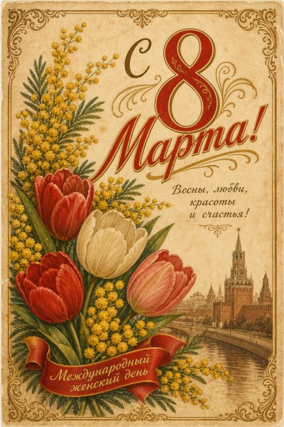 С 8 Марта винтажная #1