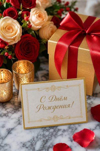 С Днём Рождения реалистичная #1