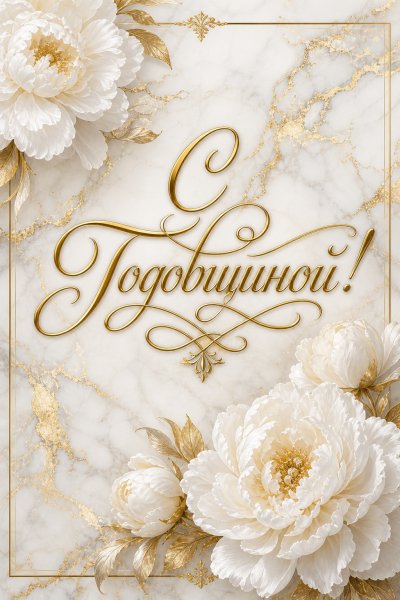 С Годовщиной элегантная #1