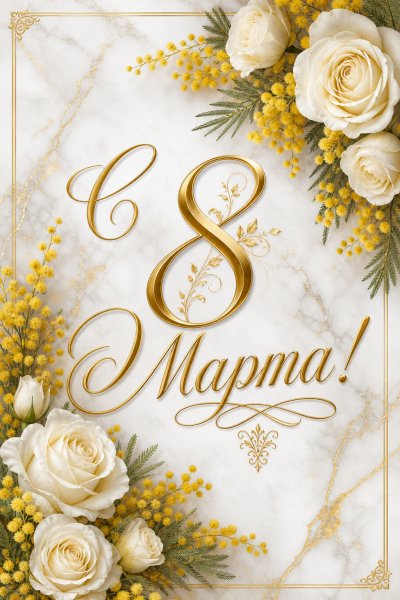 С 8 Марта элегантная #1