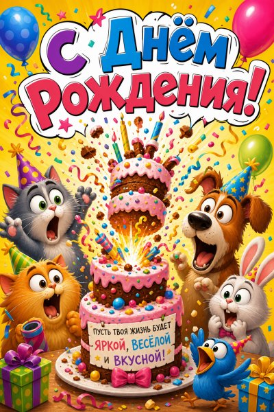 С Днём Рождения с юмором #1