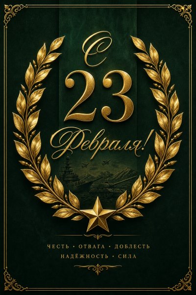 С 23 Февраля элегантная #1