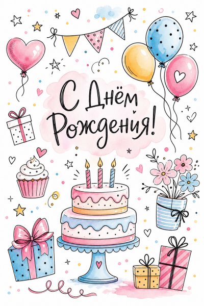 С Днём Рождения дудл #1
