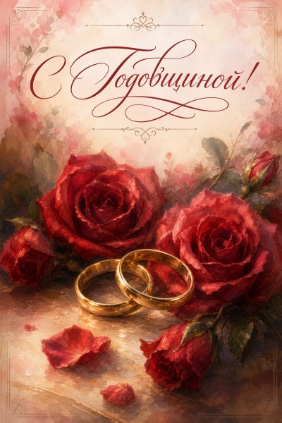 С Годовщиной масляная #1