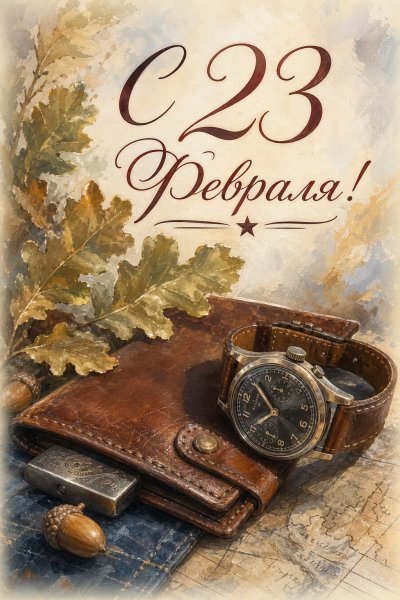 С 23 Февраля масляная #1