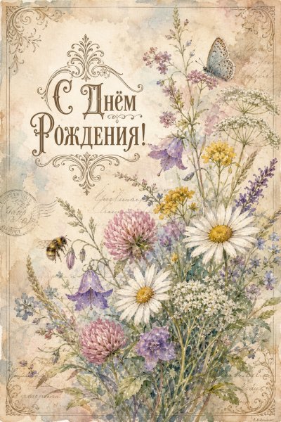 С Днём Рождения ботаническая #1