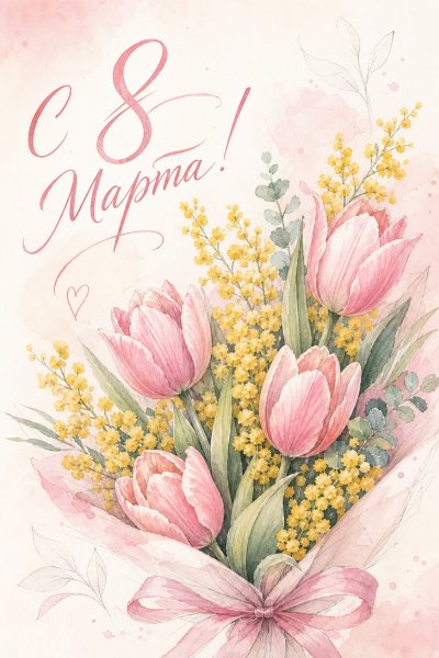 С 8 Марта карандашом #1