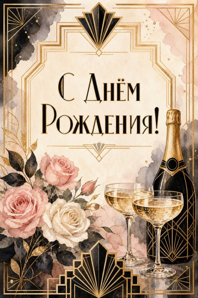 С Днём Рождения ар-деко #1