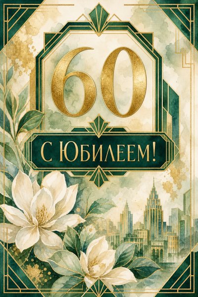 С Юбилеем 60 лет ар-деко #1