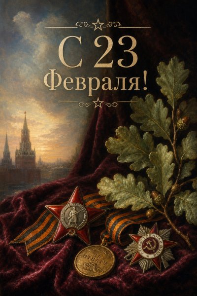 С 23 Февраля масляная #1