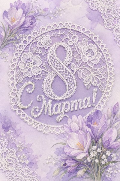 С 8 Марта кружево #1