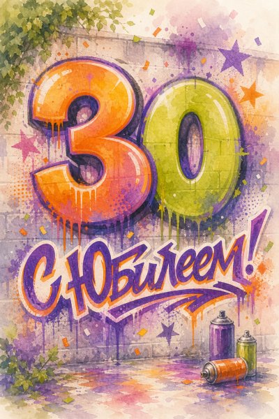 С Юбилеем 30 лет граффити #1