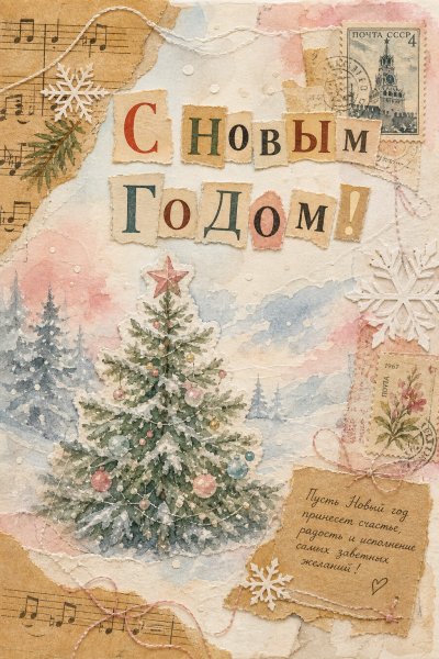 С Новым Годом коллаж #1