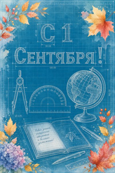 С 1 Сентября чертёж #1