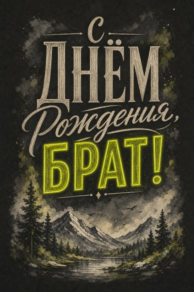С днём рождения: яркий неоновый акцент