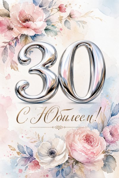 С Юбилеем 30 лет жидкий металл #1