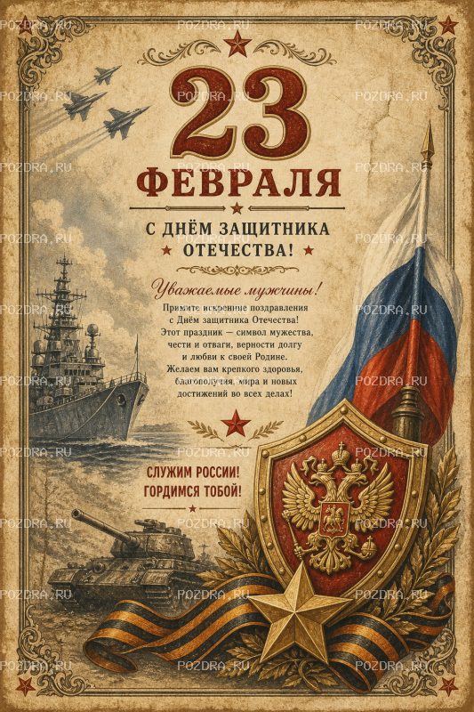 С 23 февраля винтаж #2