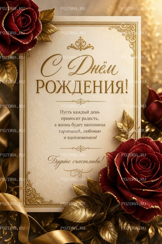 С днём рождения элегантная #1