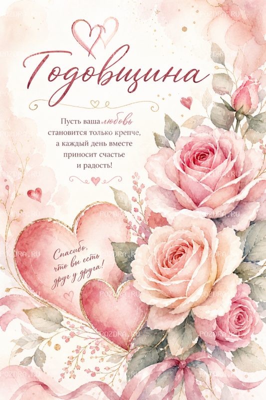 Годовщина акварель #2