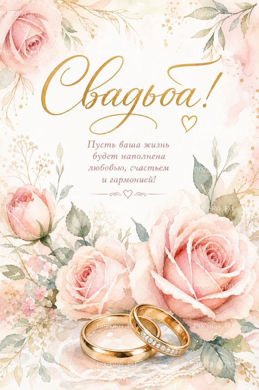 Свадьба акварель #2