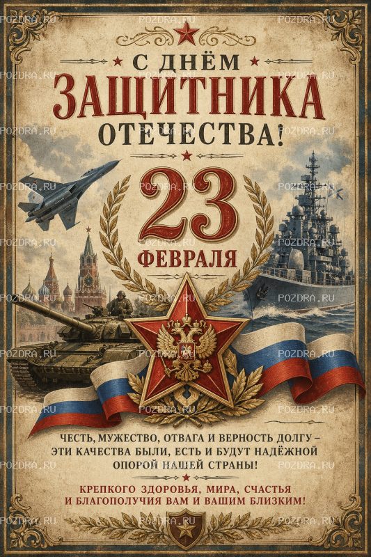 С 23 февраля винтаж #1