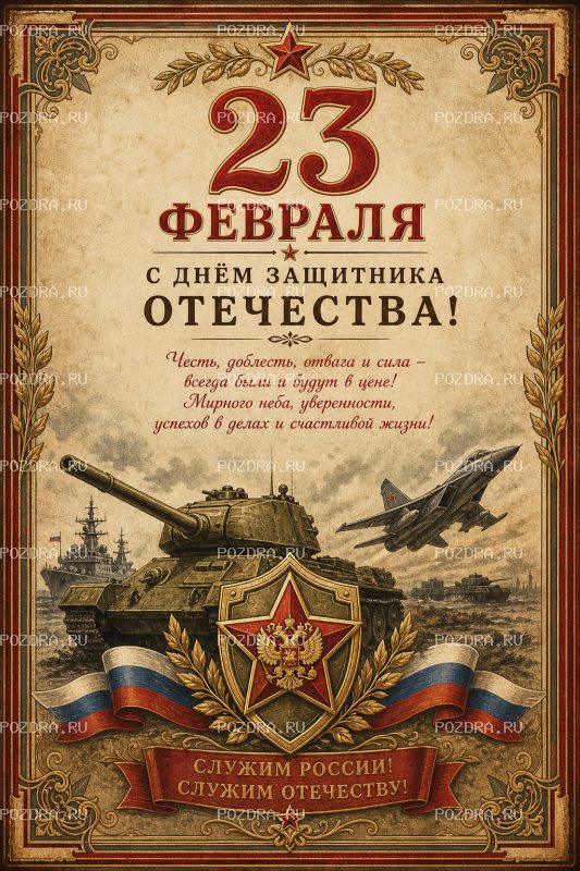 С 23 февраля винтаж #3