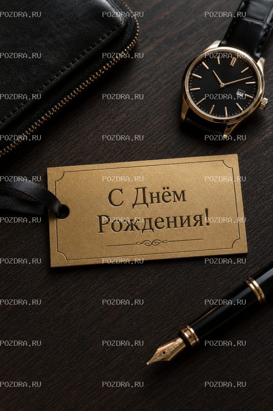 С Днём Рождения мужская реалистичная #1