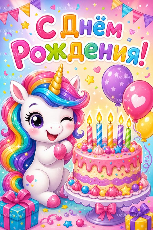 С Днём Рождения мультяшная #1