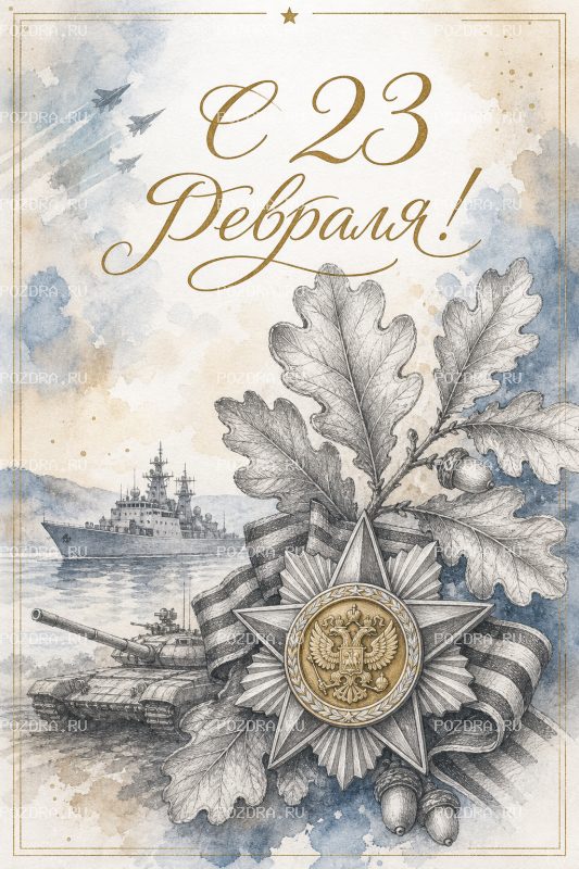 С 23 Февраля карандашом #1