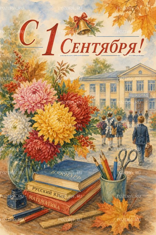 С 1 Сентября гуашь #1