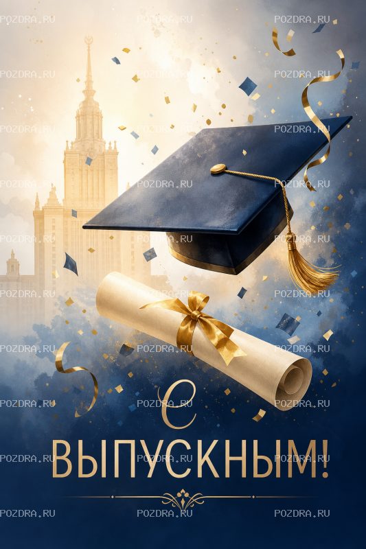 С Выпускным 3D #1