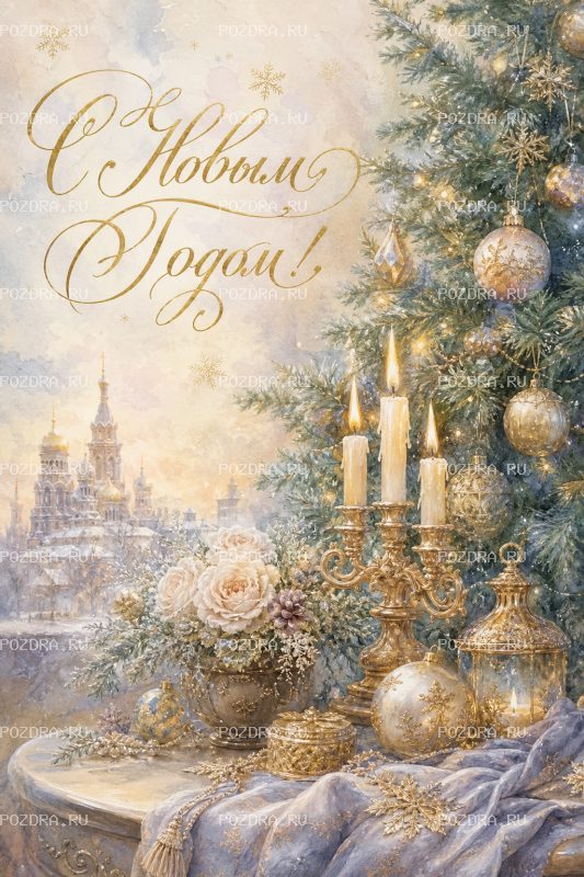 С Новым Годом масляная #1