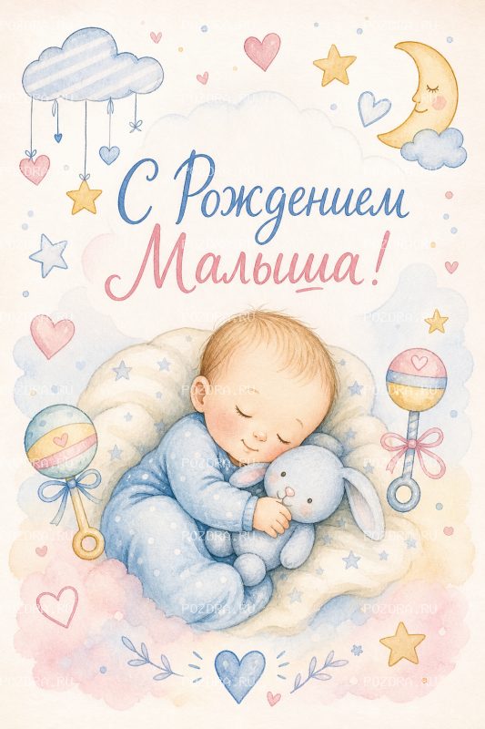 С Рождением Малыша дудл #1