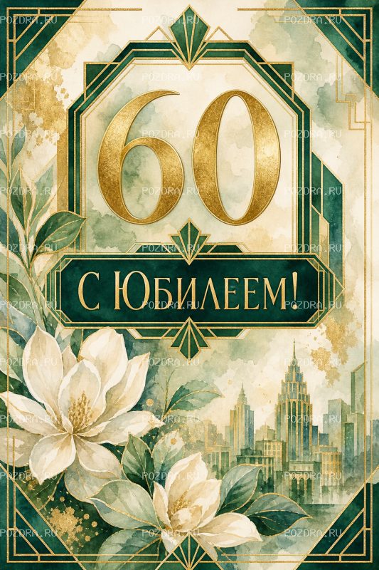 С Юбилеем 60 лет ар-деко #1